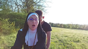 this nun does not respect everything, for her it is too difficult to refuse a big cock