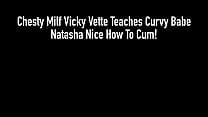 Busty Supervisor Vicky Vette teaches hot babe Natasha Nice everything she knows in this intense lesbian fuck show where she tongue fucks that wet pussy to orgasm! Full Video & More @ VickyAtHome.com!